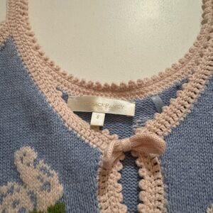 Chic Blue and Pink Mini Dress